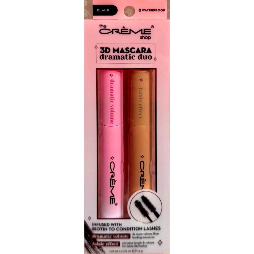 The Creme Shop 3D Mascara Dramatic Duo in Black